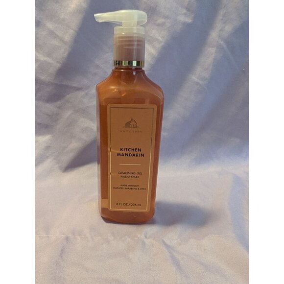 Bath & Body Works White Barn Kitchen Mandarin Cleansing Gel Hand Soap 8 Fl Oz - Picture 1 of 2